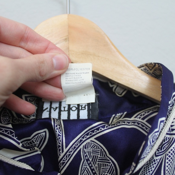 Naroti for Neiman Marcus Blue Kimono Blouse - Picture 6 of 7